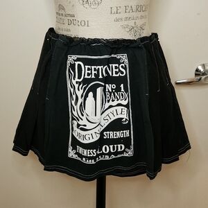 Vintage DIY Deftones mini skirt